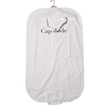 Sac de vêtements réutilisable en coton biologique Sacs de costume de vêtements personnalisés avec poignée